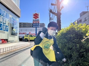 くるまの日だよ！　クリーン活動！